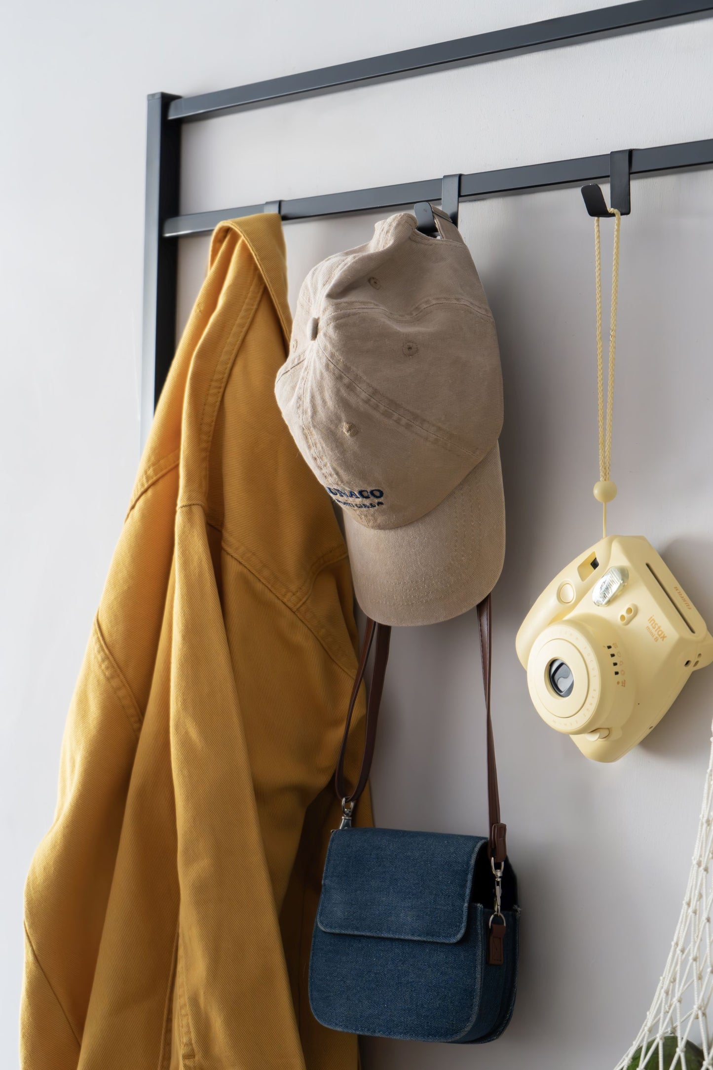 Coat Rack Hallway Hanging Rack, Key Mail Hooks, Metal Wall Coat Hanger