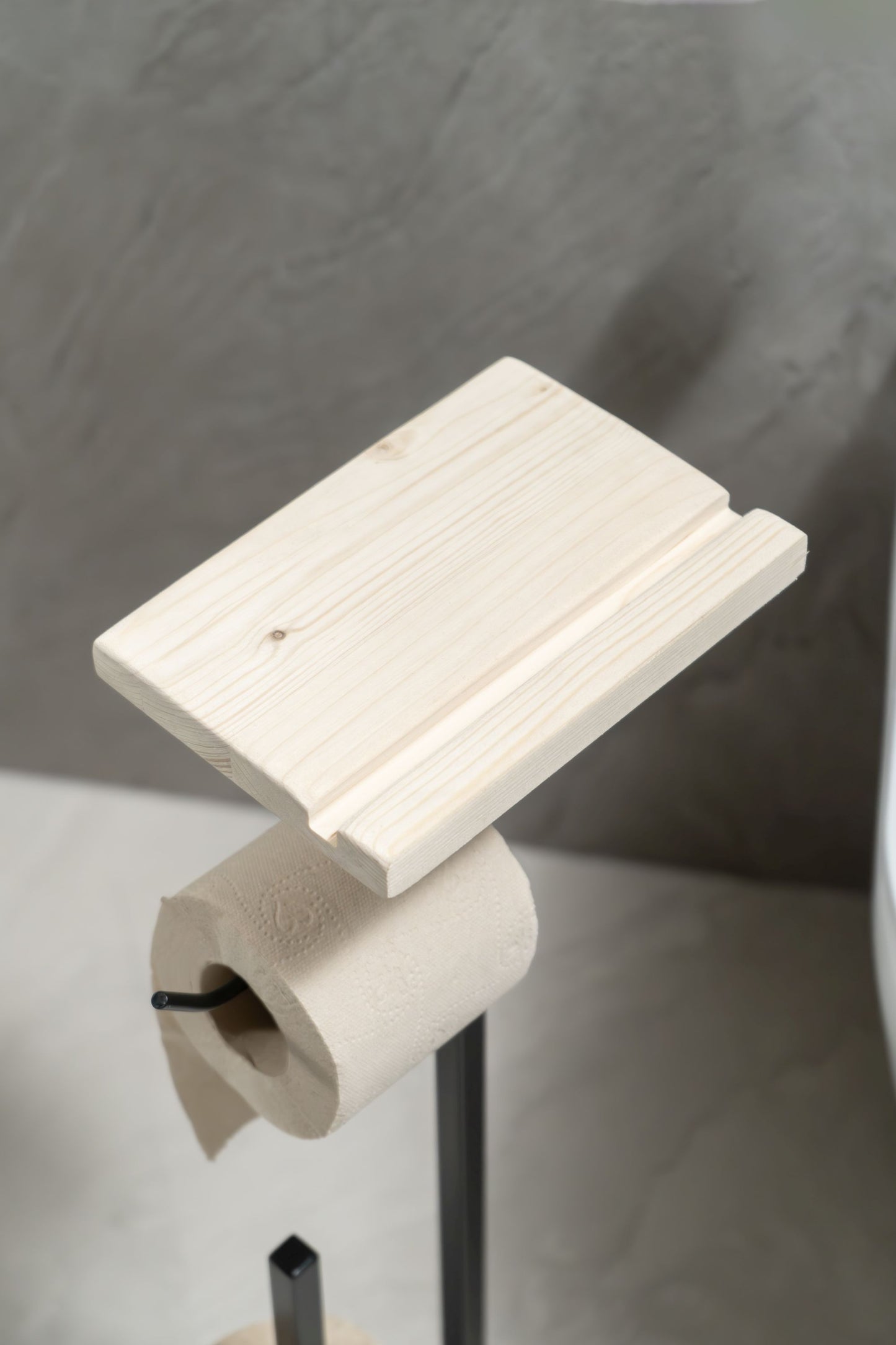 Toilet Paper Holder with Phone Holder