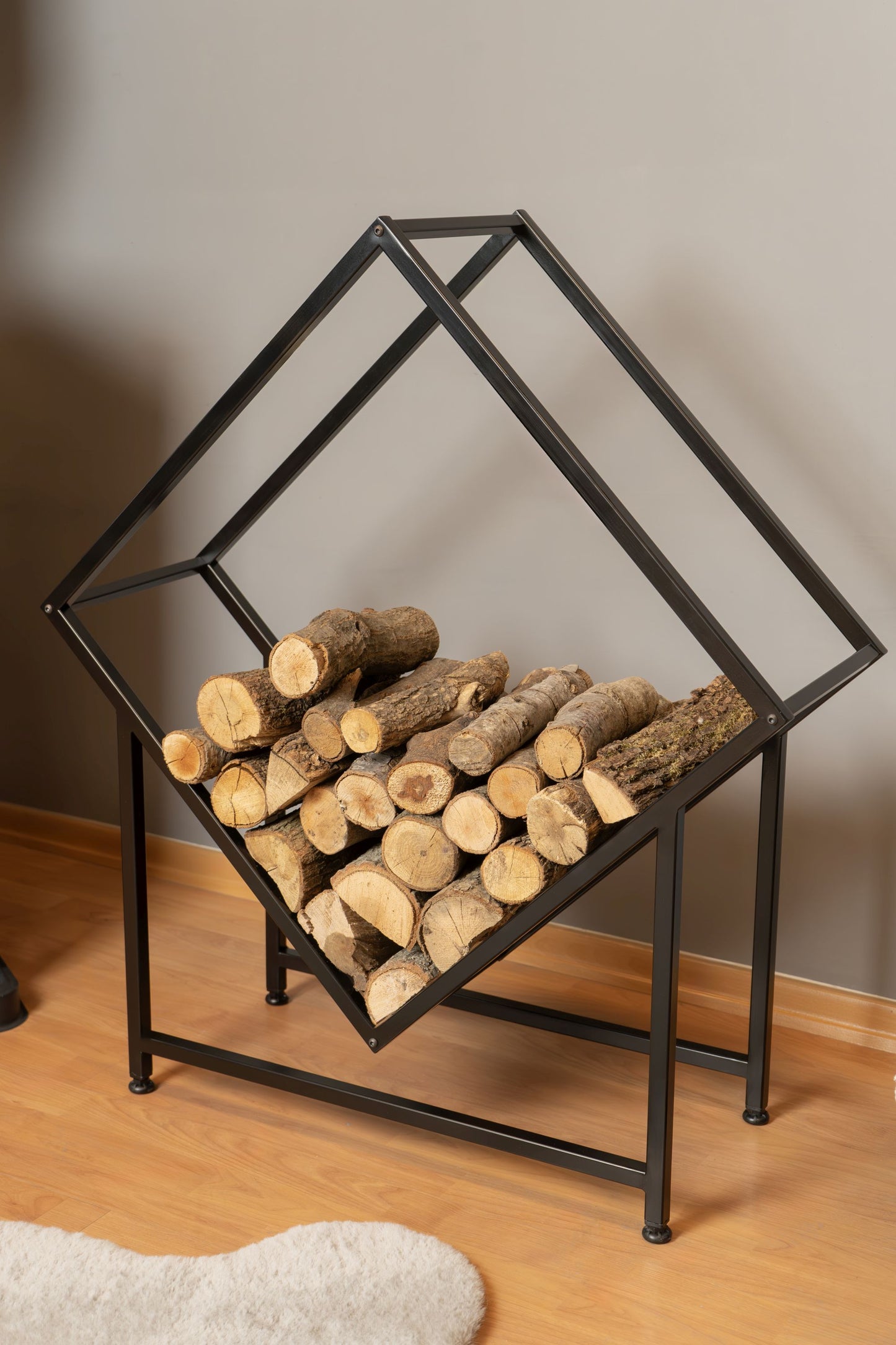 Wood Holder, Metal Wood Storage, Indoor Wood Holder