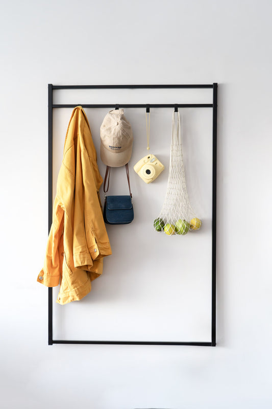 Coat Rack Hallway Hanging Rack, Key Mail Hooks, Metal Wall Coat Hanger