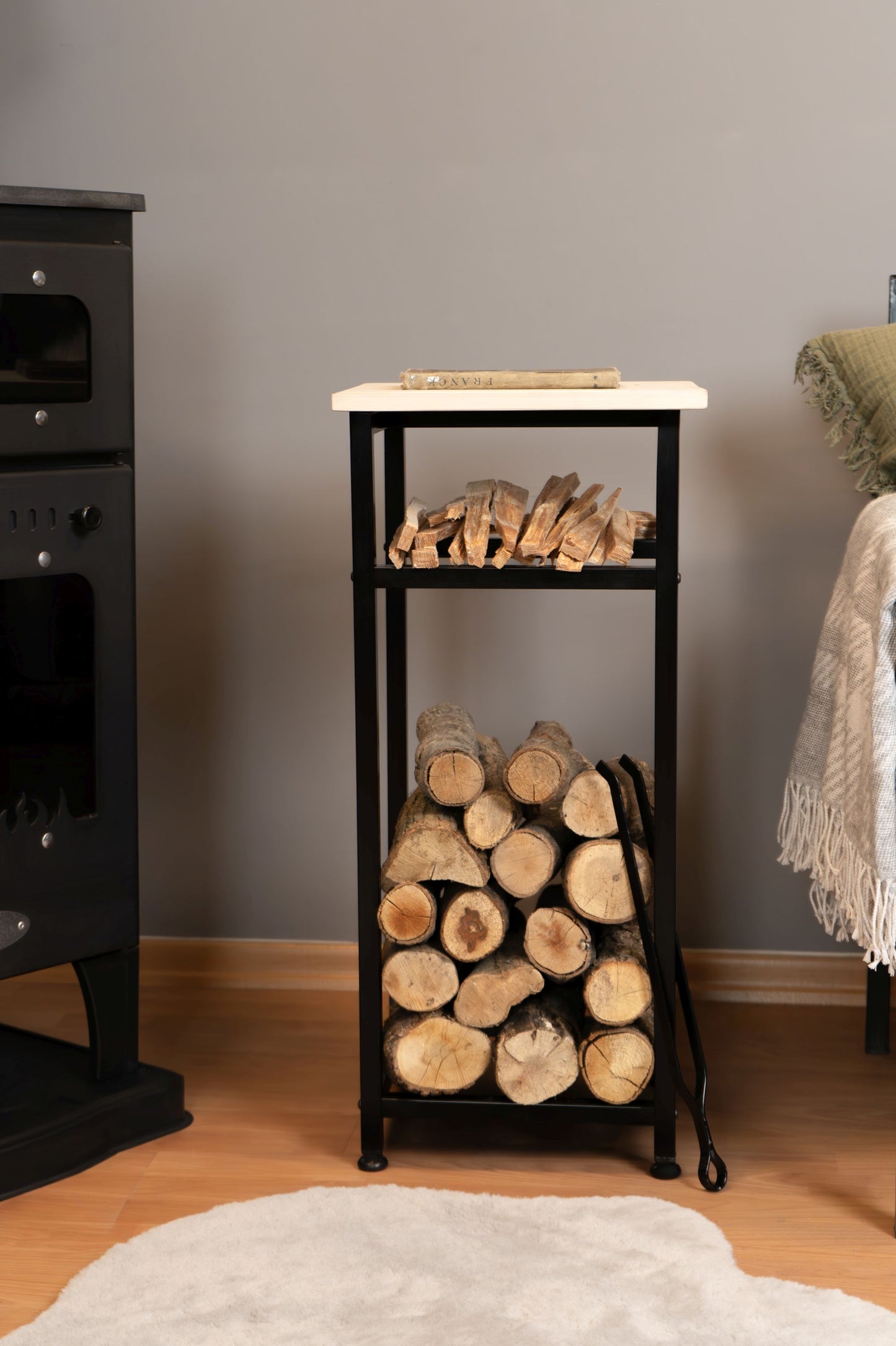 Firewood Storage, Fireplace Wood Holder, Gift