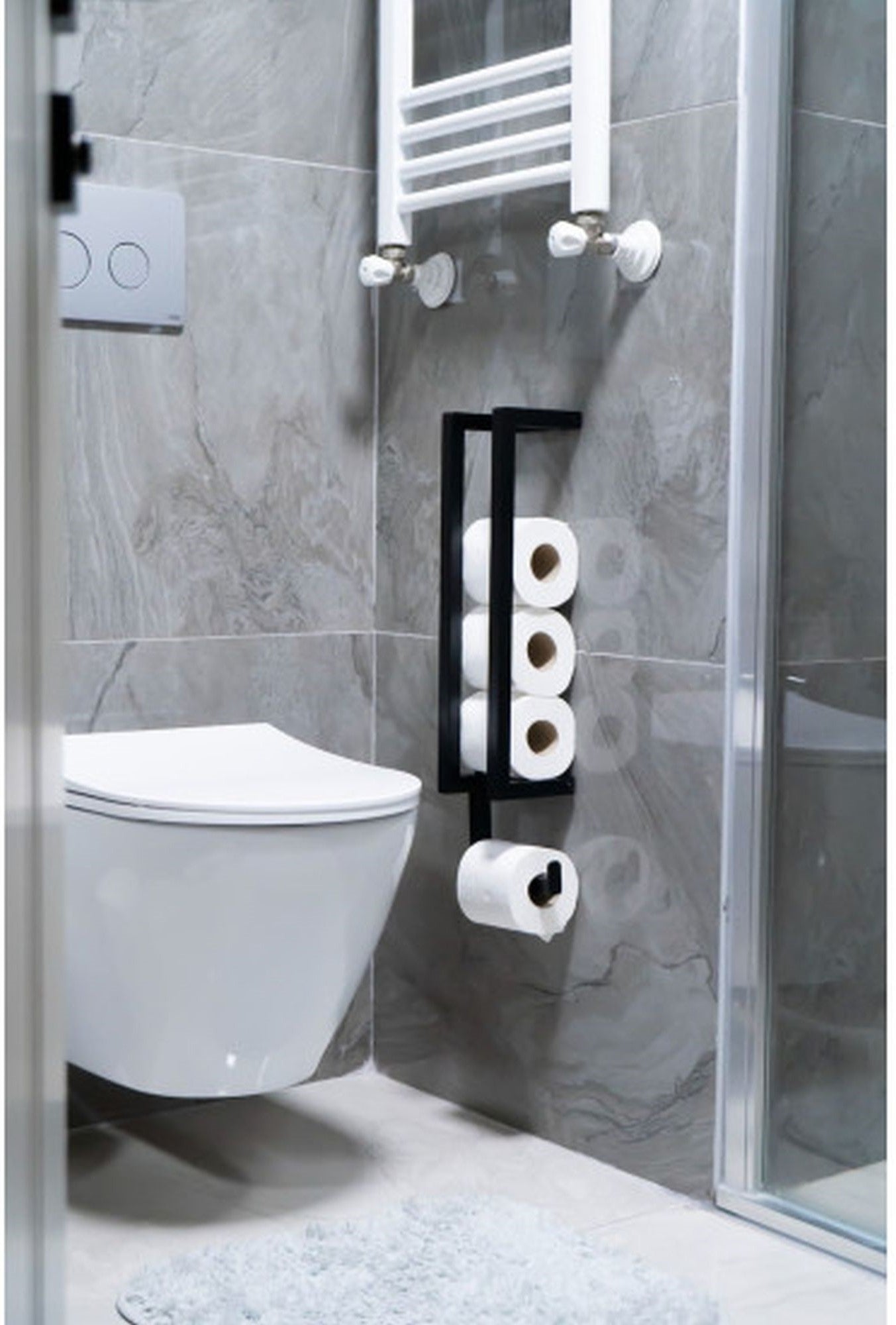 Toilet Paper Holder with Storage