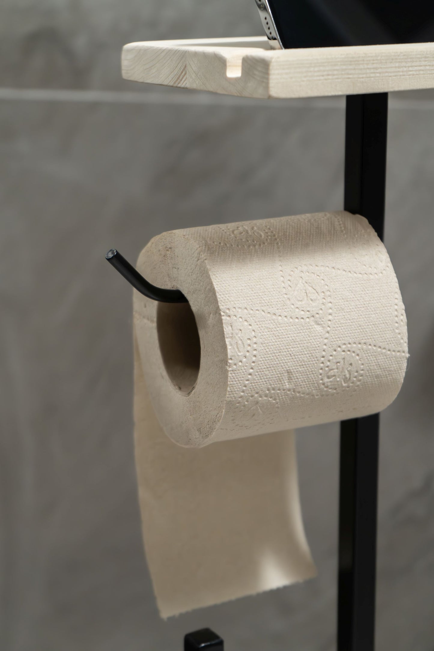 Toilet Paper Holder with Phone Holder