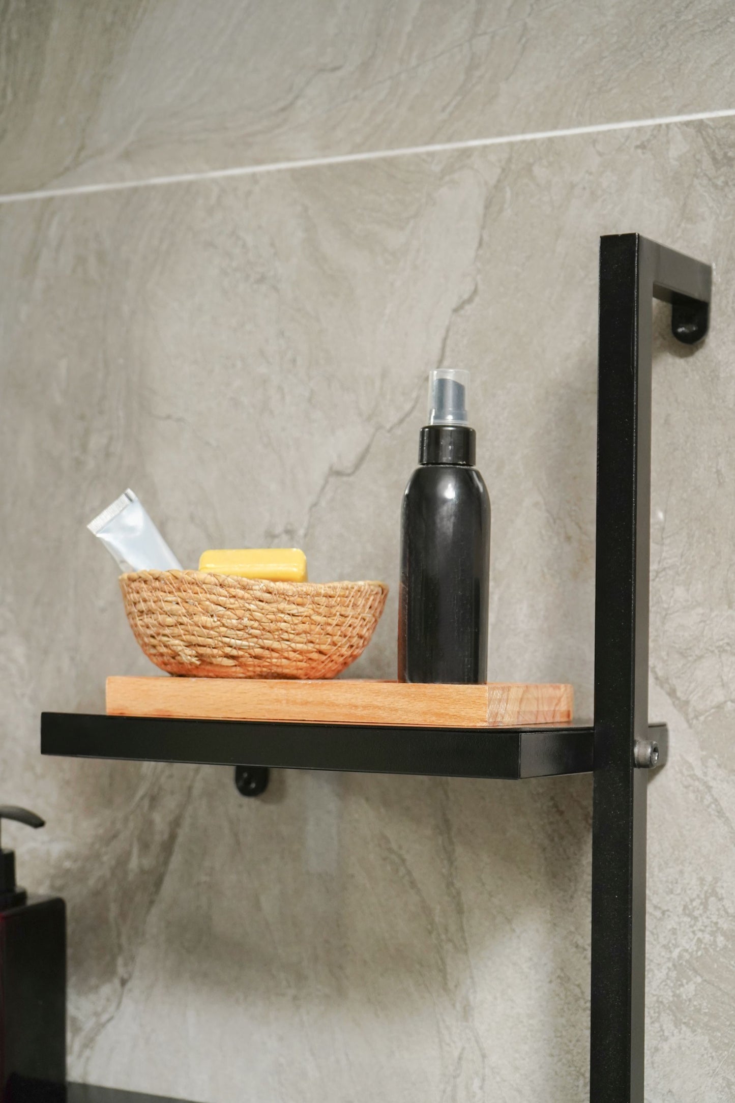 Metal Bath Towel Rack , Bathroom Organiser With Drying Bar