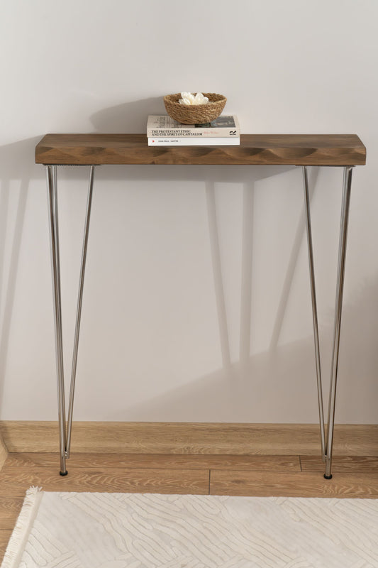 Handmade Walnut Console Table, Entrance Console Table