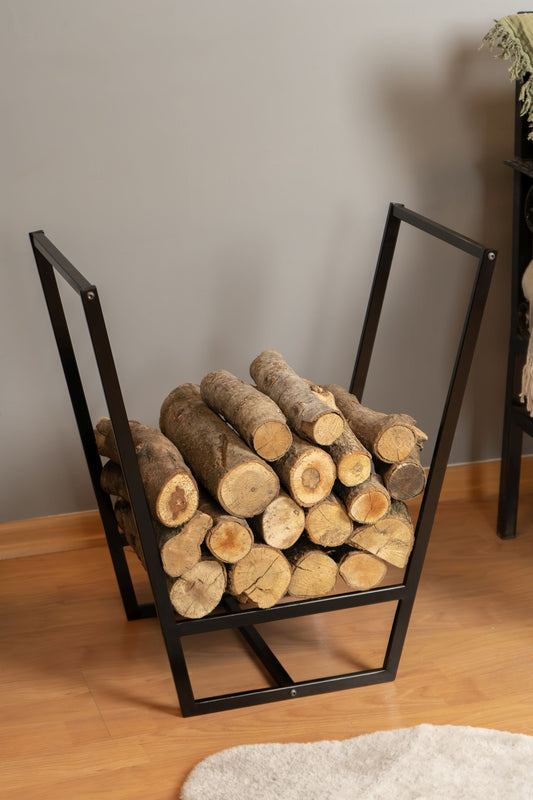 Stylish Indoor Firewood Rack , Metal Firewood Holder, Indoor Firewood Rack